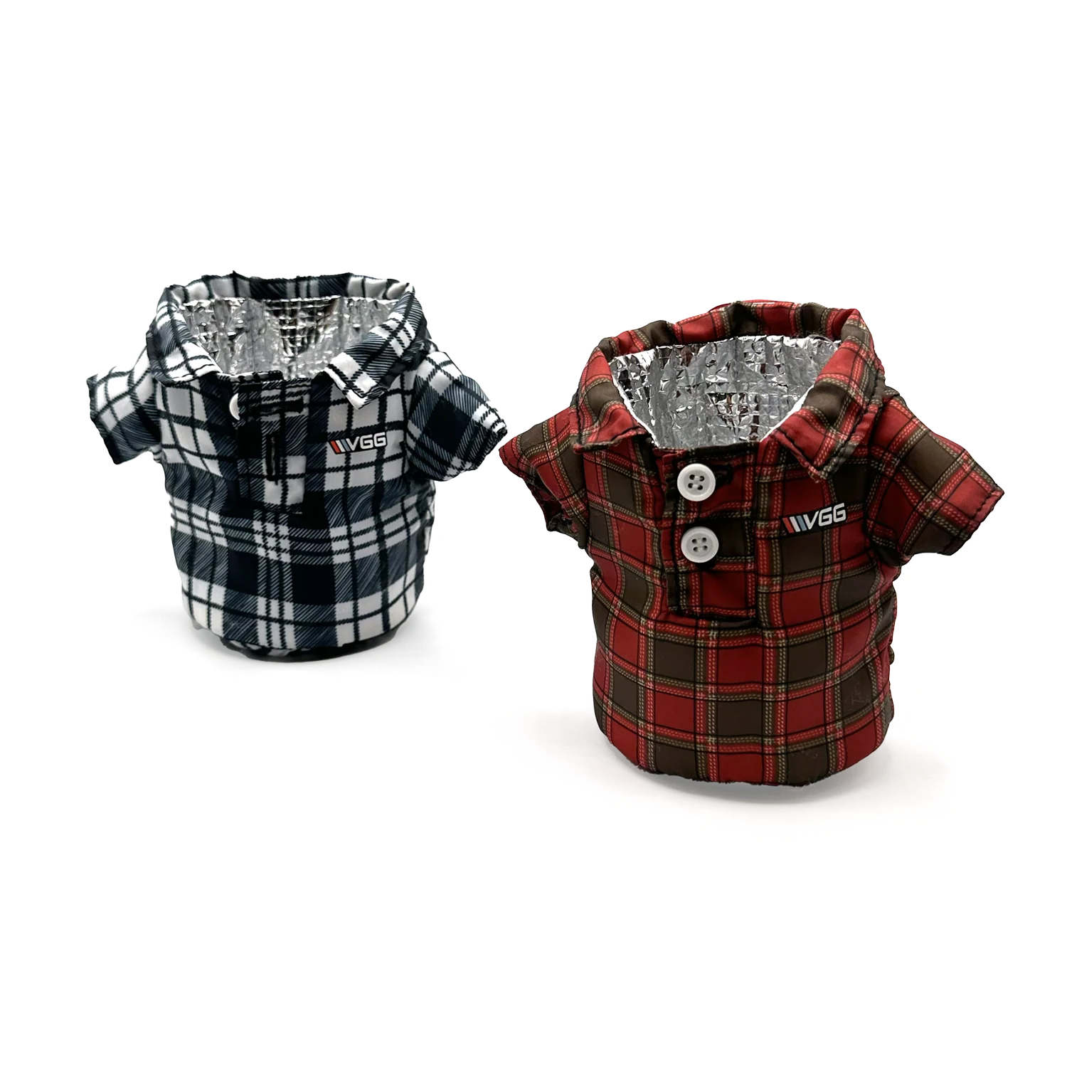 VGG Flannel Coozie (Red or Black)