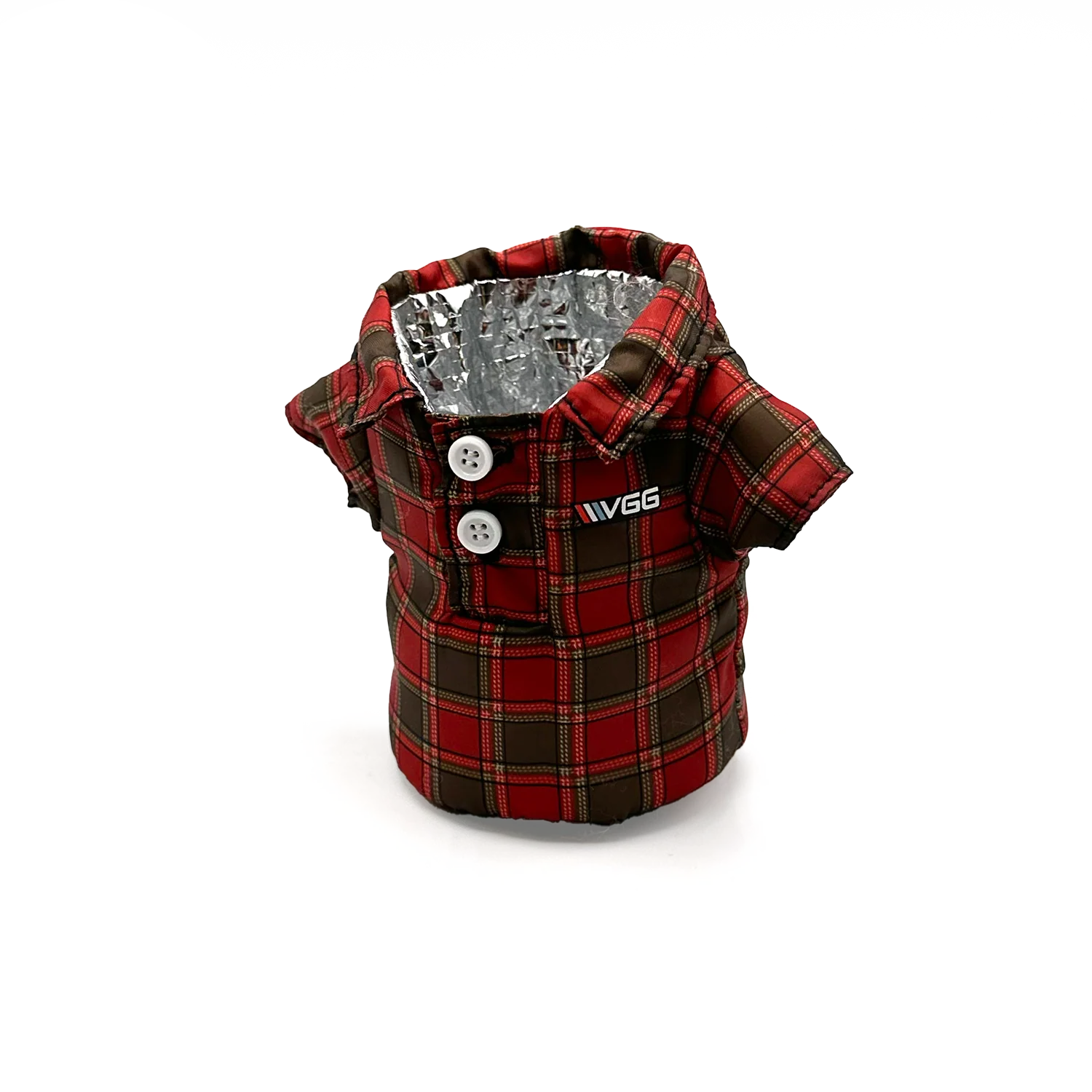 VGG Flannel Coozie (Red or Black) - Image 2