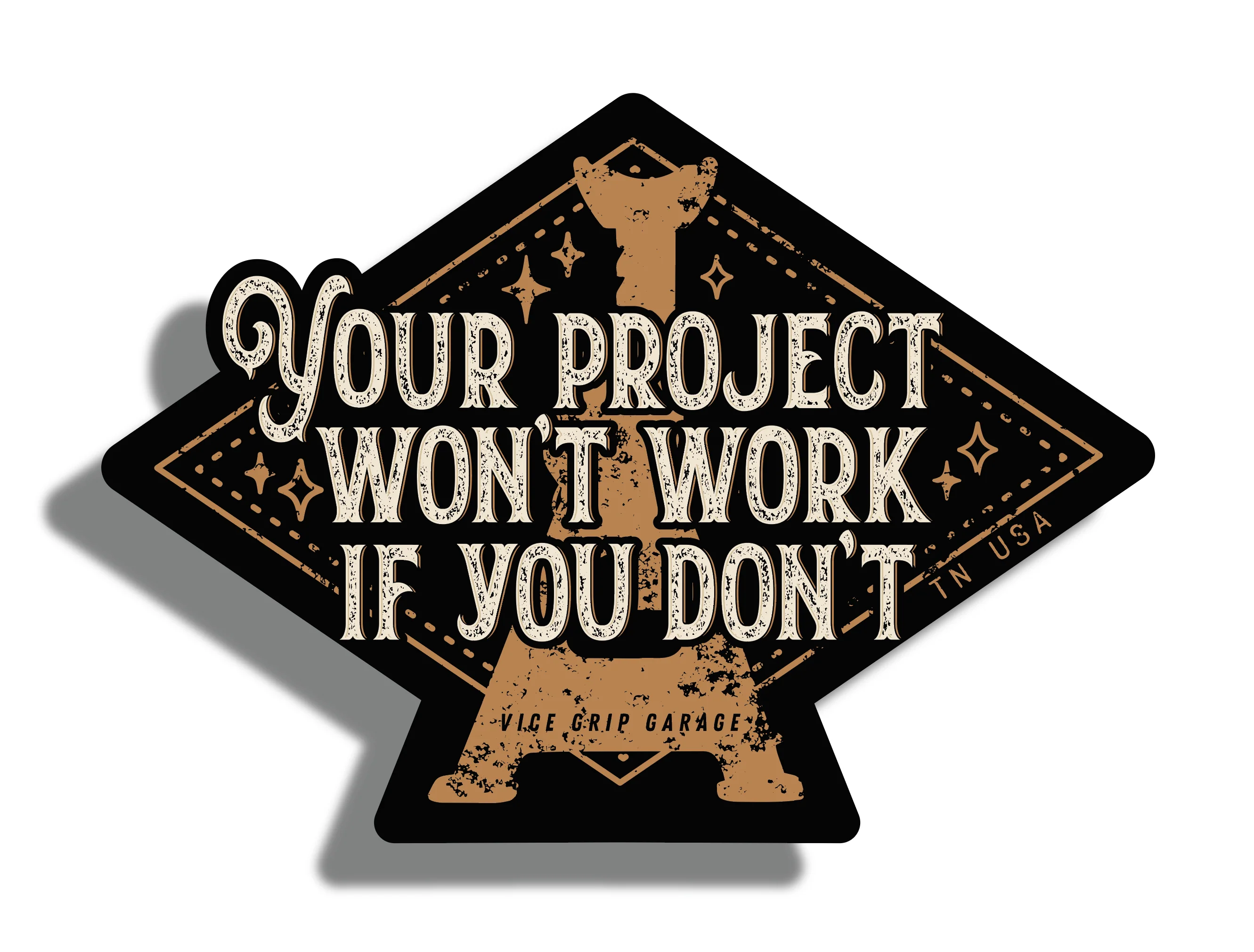 Vice Grip Garage Project Sticker